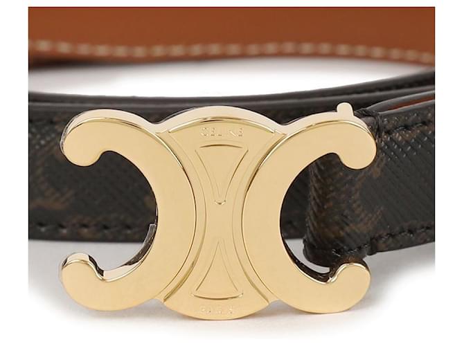 Céline Cintura Triomphe Marrone - vista 7