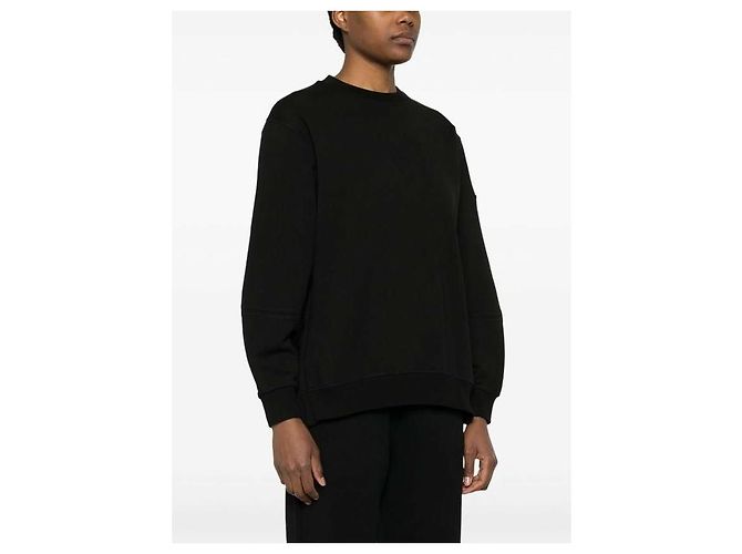 Moncler Matt Schwarz Logo Sweatshirt - Ansicht 6