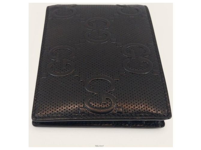 Gucci Embossed GG Leather Wallet Black - view 2