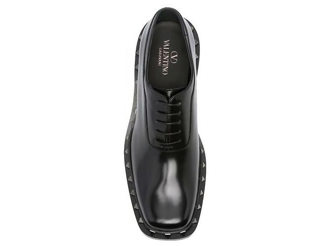 Valentino Derby in pelle di vitello Rockstud - vista 7