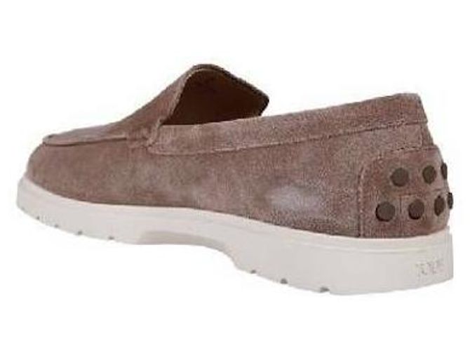 Mocassini Tod's in camoscio marrone - vista 4