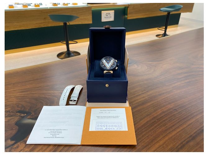 Louis Vuitton Combo Chrono Damier Cobalt Blau - Ansicht 12