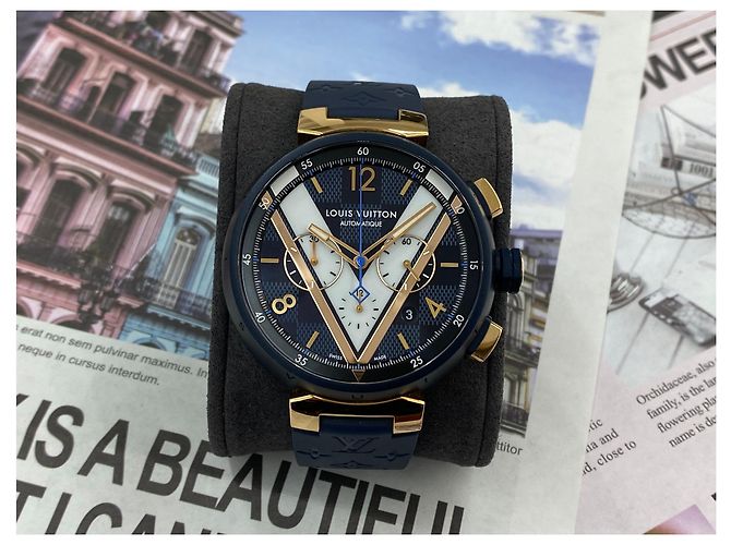 Louis Vuitton Combo Chrono Damier Cobalt Blau - Ansicht 3
