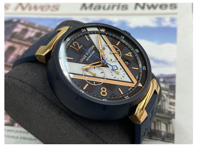 Louis Vuitton Combo Chrono Damier Cobalt Blau - Ansicht 4