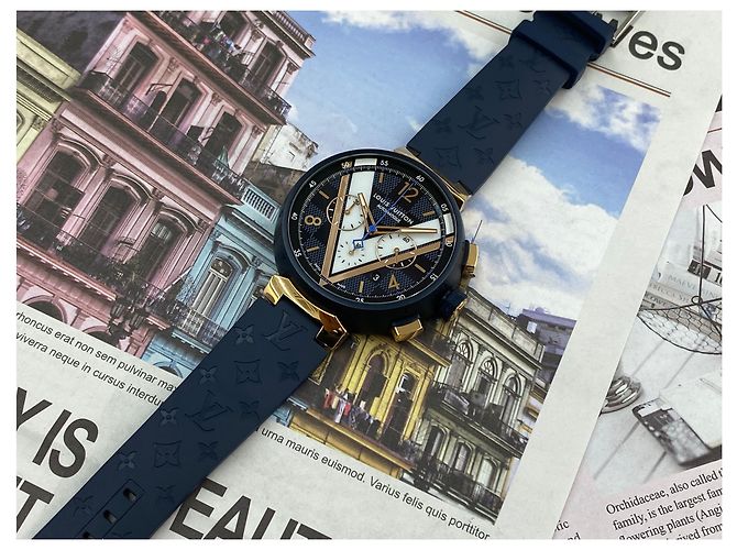 Louis Vuitton Combo Chrono Damier Cobalt Blau - Ansicht 6