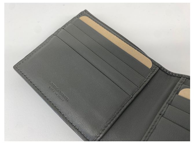 Bottega Veneta Portafoglio in rete intrecciata nera Nero - vista 11
