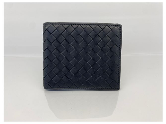 Bottega Veneta Portafoglio in rete intrecciata nera Nero - vista 2