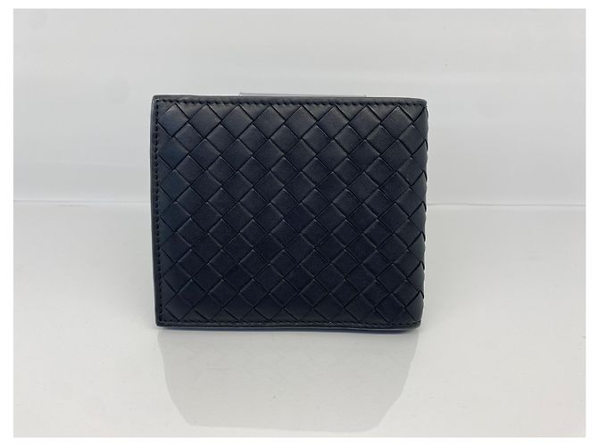 Bottega Veneta Portafoglio in rete intrecciata nera Nero - vista 3