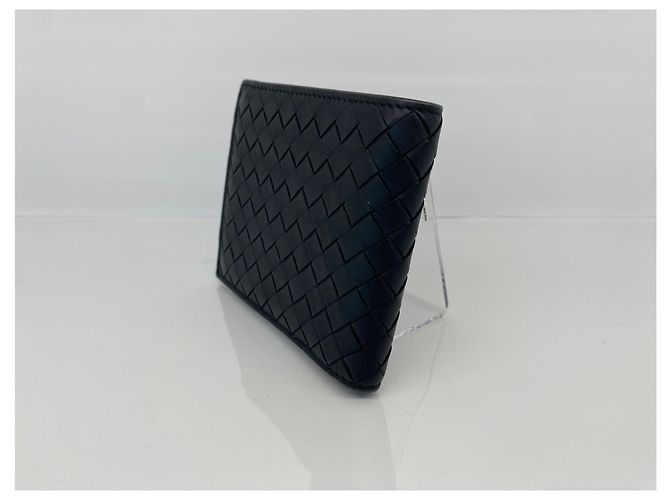 Bottega Veneta Portafoglio in rete intrecciata nera Nero - vista 4