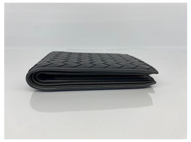 Bottega Veneta Portafoglio in rete intrecciata nera Nero - vista 7
