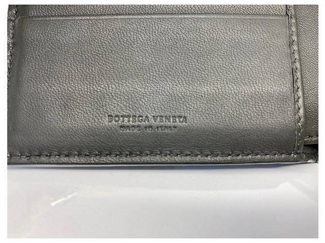 Bottega Veneta Portafoglio in rete intrecciata nera Nero - vista 9