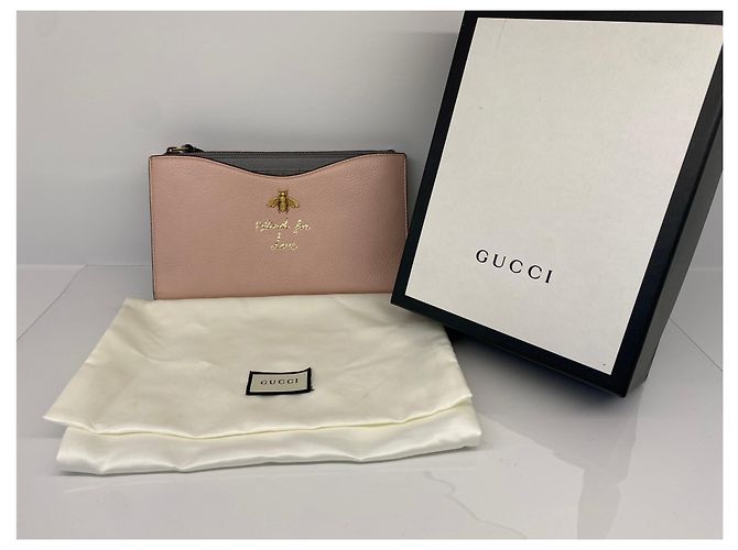 Gucci Bee Long Wallet Rosa Pink - Ansicht 14