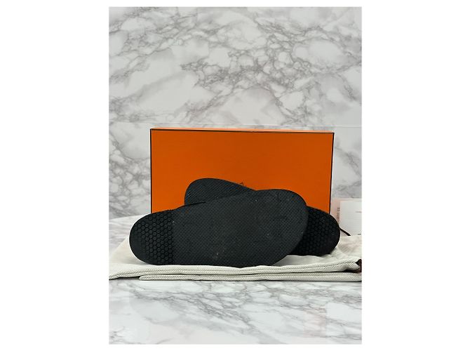 Hermès Mule Go in scamosciato nero - vista 6