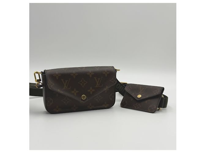Louis Vuitton Pochette Strap and Go Mini Borsa a Spalla Marrone - vista 3