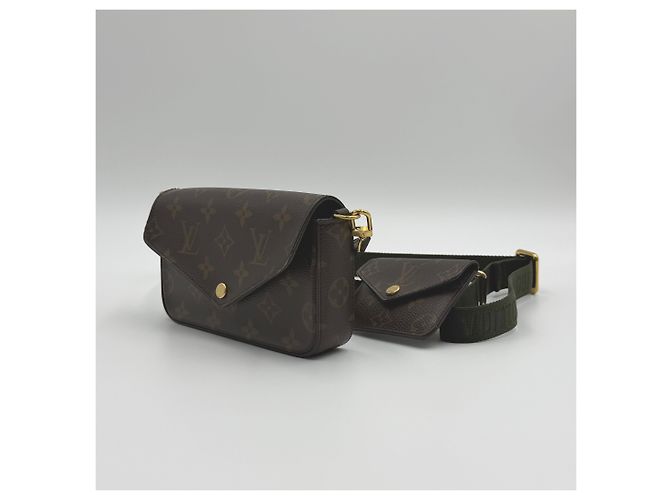 Louis Vuitton Pochette Strap and Go Mini Borsa a Spalla Marrone - vista 4