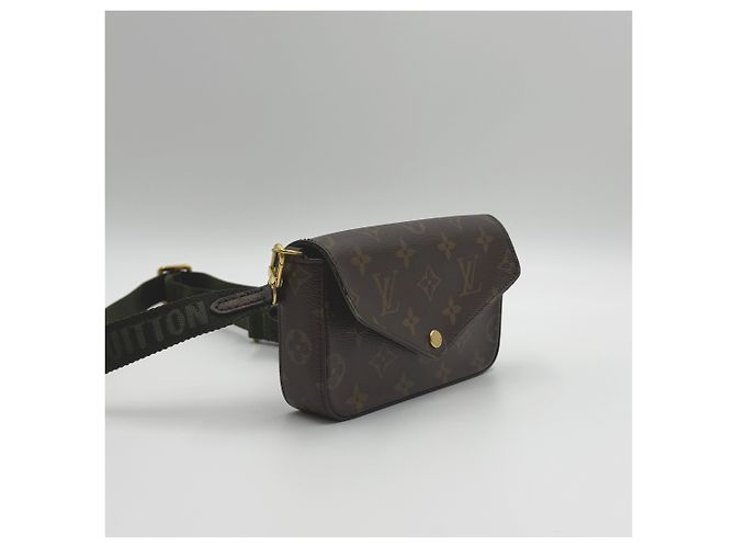Louis Vuitton Pochette Strap and Go Mini Borsa a Spalla Marrone - vista 5
