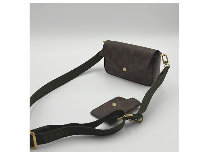 Louis Vuitton Pochette Strap and Go Mini Borsa a Spalla Marrone - vista 9