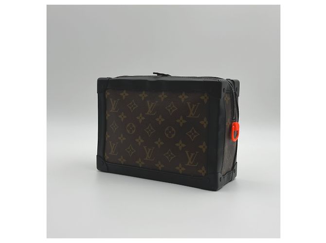 Louis Vuitton Borsa a tracolla in tela Mackassar Monogram Soft Trunk Marrone - vista 6