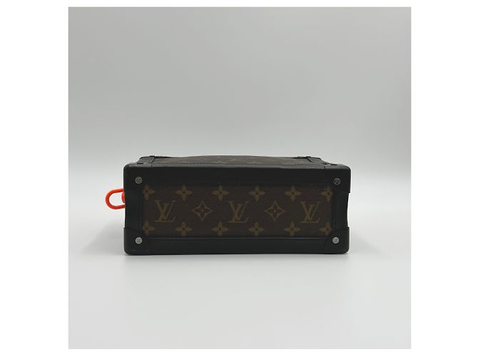 Louis Vuitton Borsa a tracolla in tela Mackassar Monogram Soft Trunk Marrone - vista 9