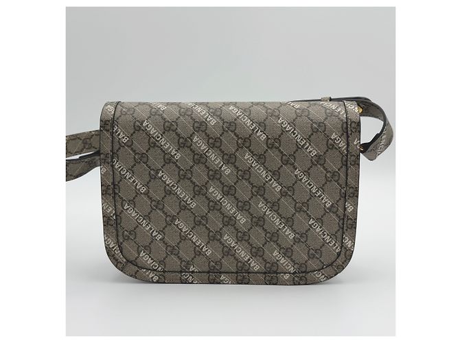 Gucci Borsa a Spalla Horsebit Marrone - vista 6