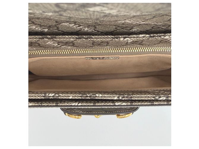 Gucci Borsa a Spalla Horsebit Marrone - vista 9