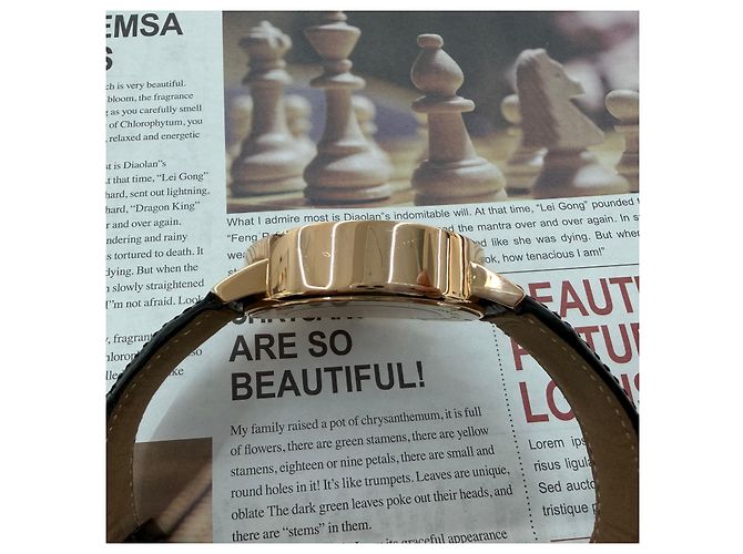 Bulgari Relógio Cronógrafo de Couro Dourado Rosa Preto - vista 10
