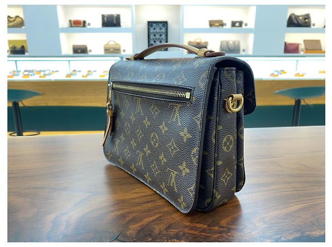 Louis Vuitton Borsa a Spalla Pochette Metis Monogram Marrone - vista 5