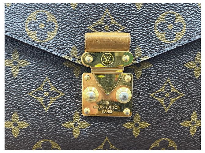 Louis Vuitton Borsa a Spalla Pochette Metis Monogram Marrone - vista 6