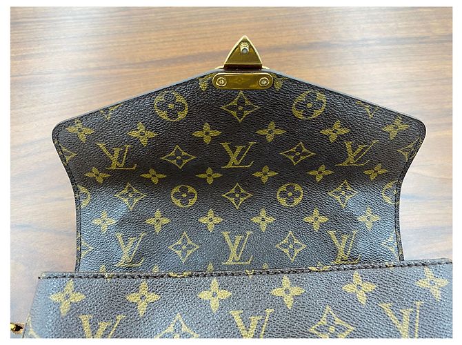 Louis Vuitton Borsa a Spalla Pochette Metis Monogram Marrone - vista 9