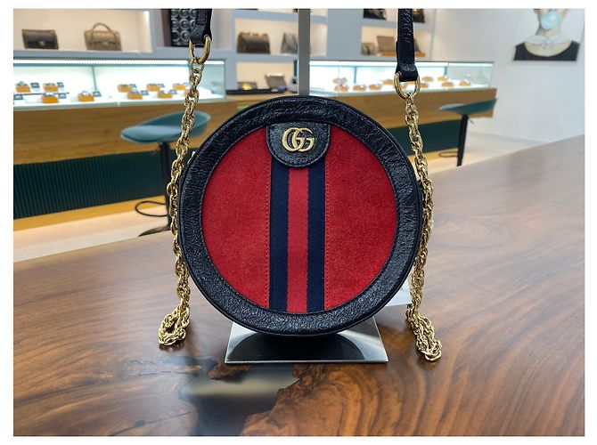 Gucci Borsa a Spalla e Crossbody Ophidia Mini GG Rosso - vista 2
