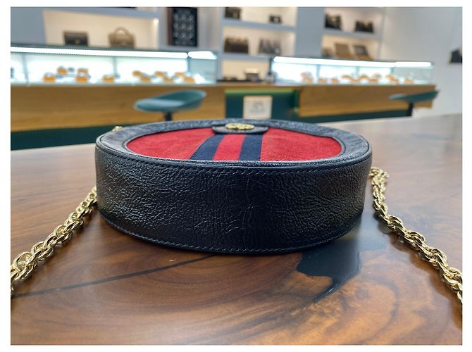 Gucci Borsa a Spalla e Crossbody Ophidia Mini GG Rosso - vista 4