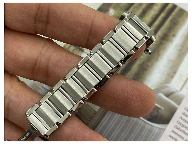 Cartier Tank Française Small Blau - Ansicht 10