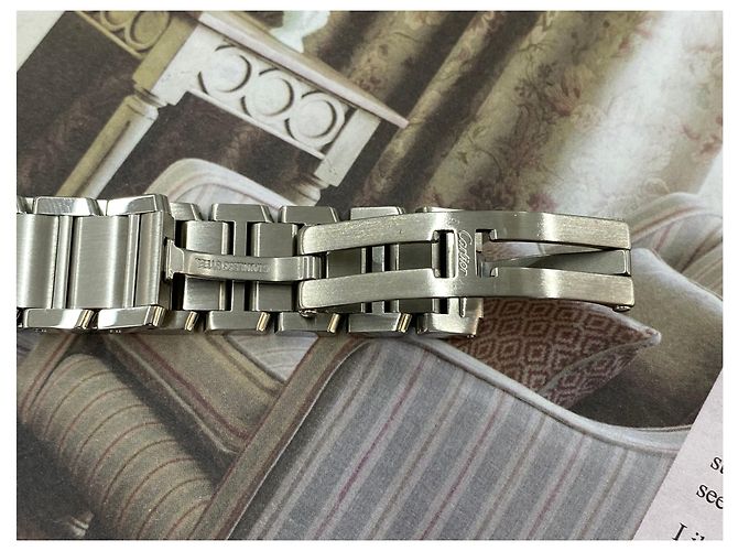 Cartier Tank Française Small Blau - Ansicht 12
