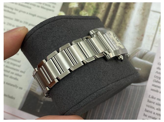 Cartier Tank Française Small Blau - Ansicht 6
