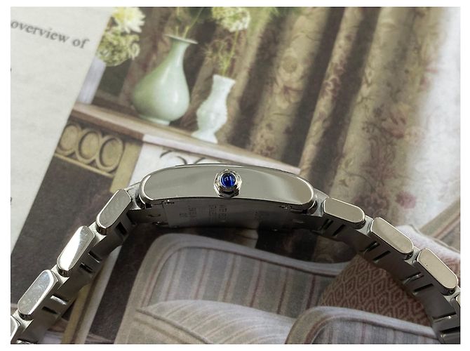 Cartier Tank Française Small Blau - Ansicht 7