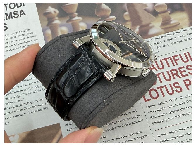 Bulgari Relógio de couro preto Sotirio Retrograde - vista 10
