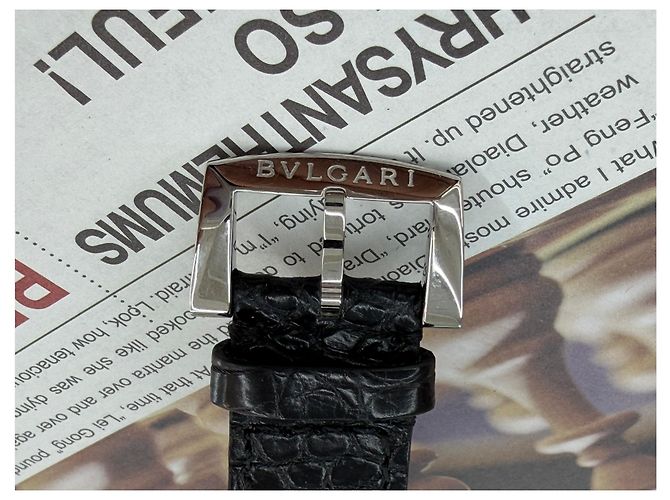 Bulgari Relógio de couro preto Sotirio Retrograde - vista 15