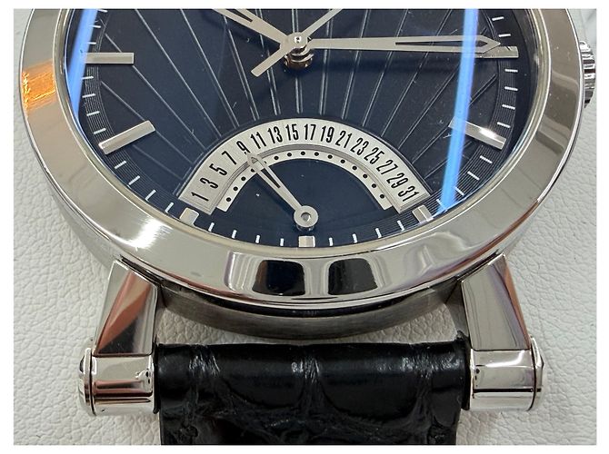 Bulgari Relógio de couro preto Sotirio Retrograde - vista 6