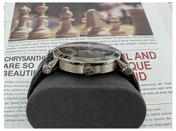 Bulgari Relógio de couro preto Sotirio Retrograde - vista 8