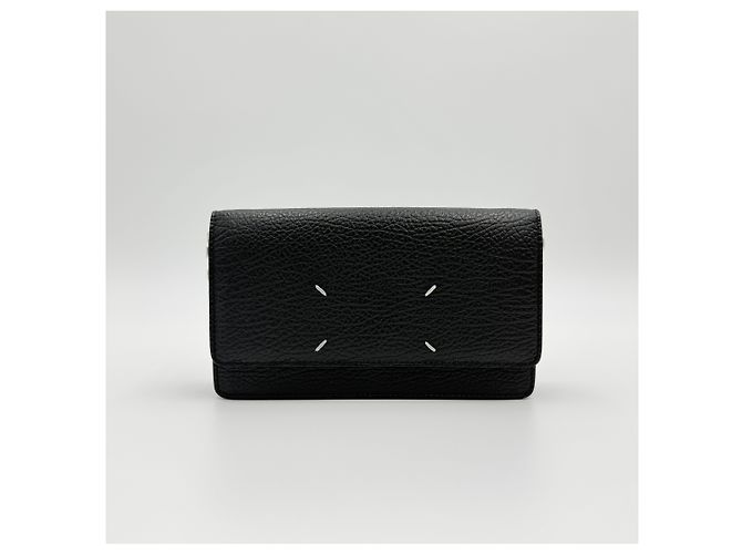 Maison Martin Margiela Borsa a tracolla con catena Capskin nera Nero - vista 3