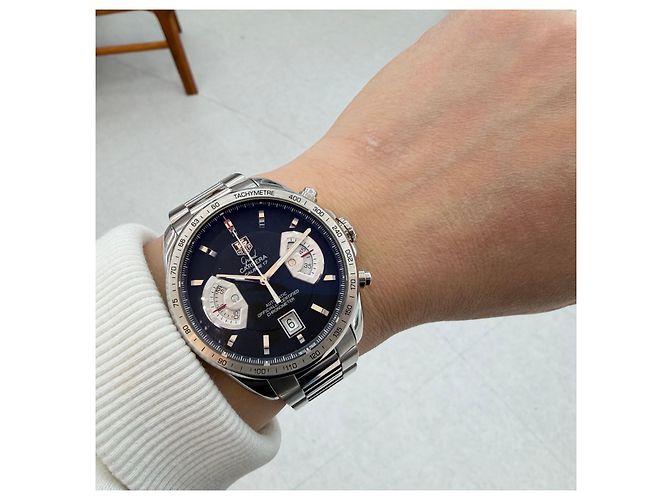 Tag Heuer Grand Carrera Cronografo Nero - vista 13