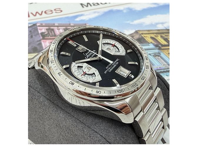 Tag Heuer Grand Carrera Cronografo Nero - vista 4