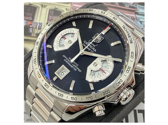 Tag Heuer Grand Carrera Cronografo Nero - vista 5
