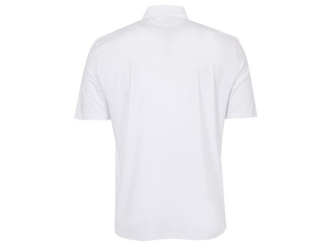 Brunello Cucinelli Polo T-Shirt mit kurzen Ärmeln und Logo Weiß - Ansicht 3