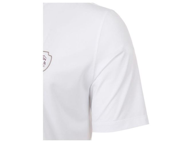 Brunello Cucinelli Polo T-Shirt mit kurzen Ärmeln und Logo Weiß - Ansicht 5
