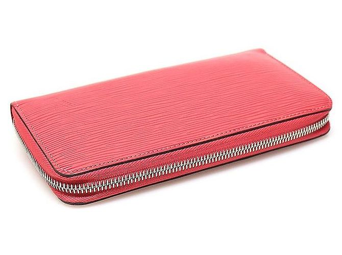 Louis Vuitton Cartera de cuero zippy Epice en rosa claro - vista 4