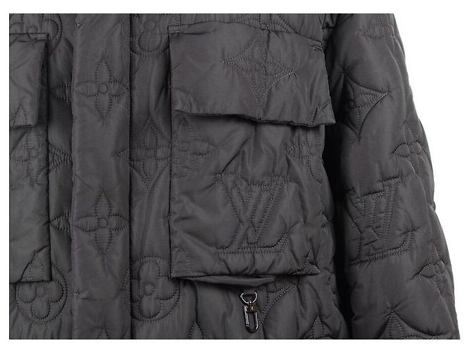 Louis Vuitton Giacca imbottita con monogramma floreale Nero - vista 2