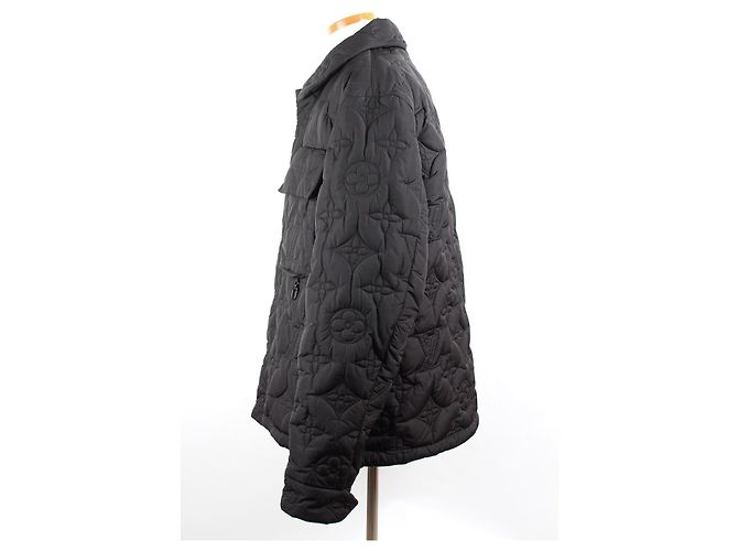 Louis Vuitton Giacca imbottita con monogramma floreale Nero - vista 4