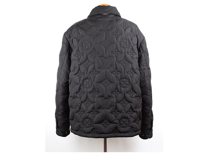 Louis Vuitton Giacca imbottita con monogramma floreale Nero - vista 5