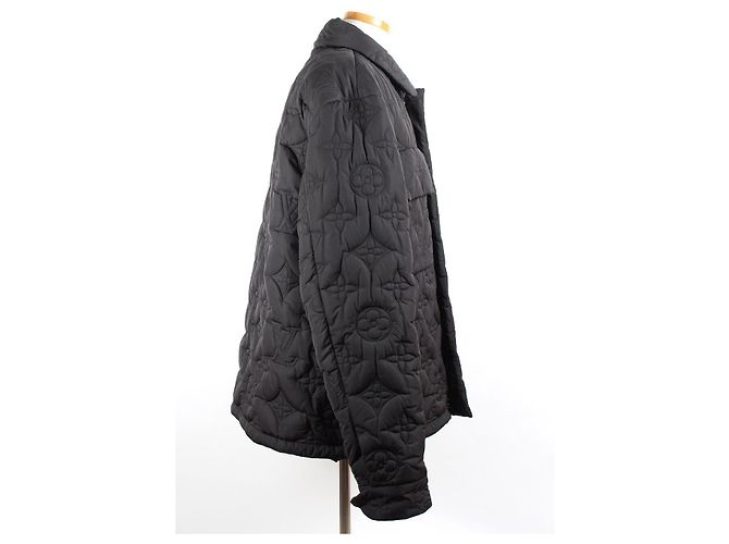 Louis Vuitton Giacca imbottita con monogramma floreale Nero - vista 6